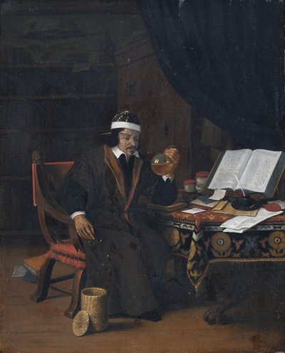 Scholar in the Study Room by Evert Oudendijk